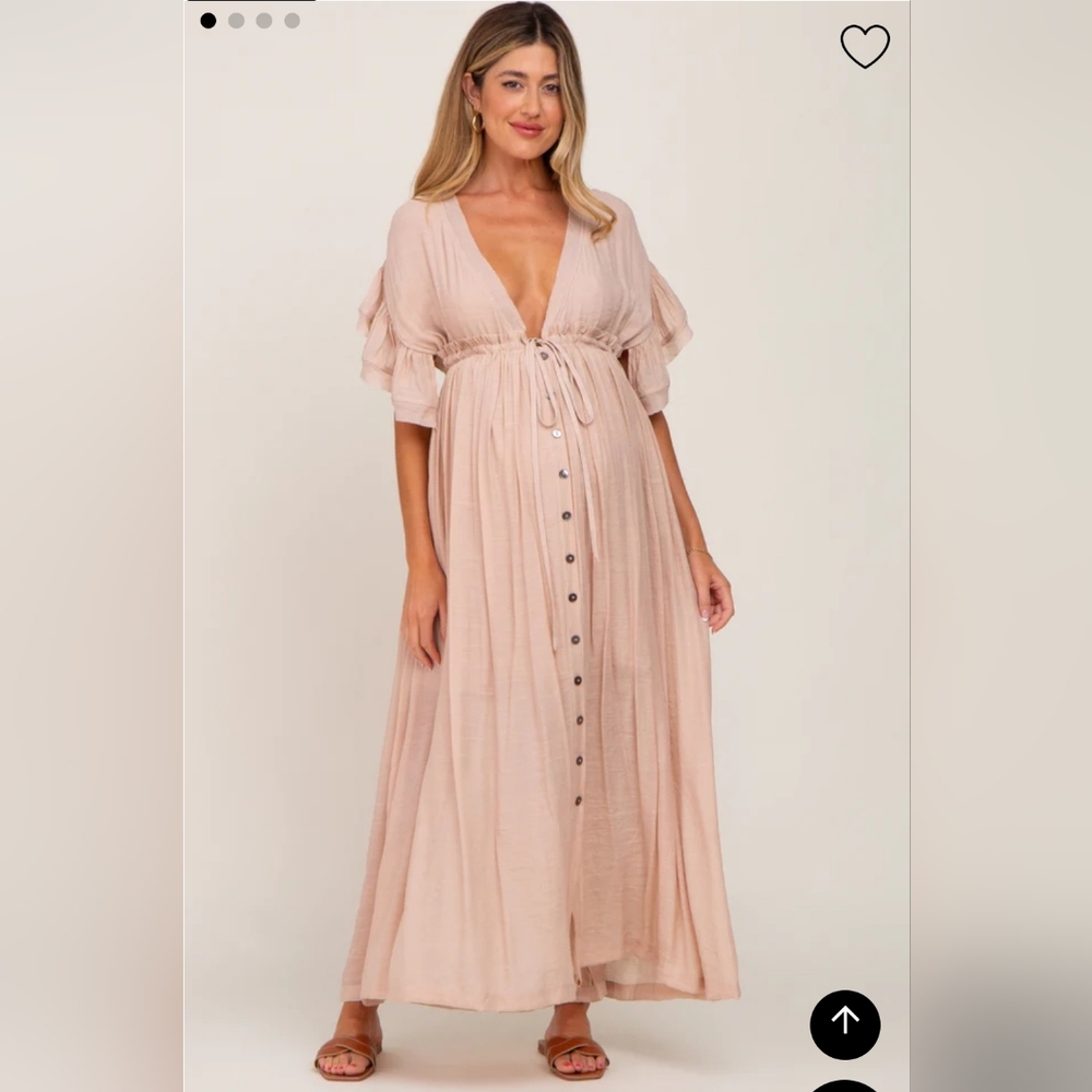 PinkBlush Maternity Maxi Dress Light Pink 1XL